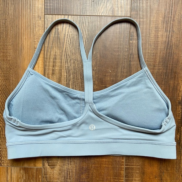 Women's light blue/gray Sports Bra - Picture 2 of 3